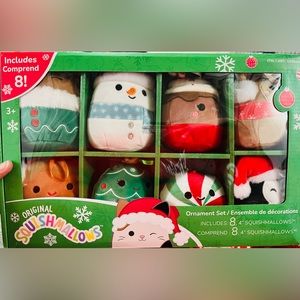 8 piece Squishmallow Ornament Set